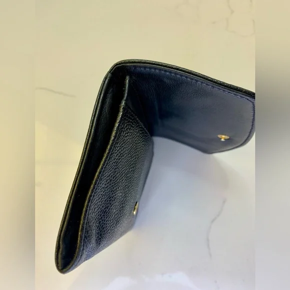 Chanel Timeless/classique Black Caviar Leather Wallet w/dust bag - Picture 10 of 11